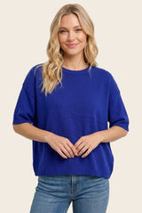 Royal Basic Maternity Short Sleeve Sweater Top