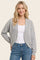Heather Grey French Terry Shrug Cardigan