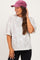 Faded Camo Print Ribbed Loose Fit Maternity Shirt