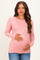 Mauve Long Sleeve Maternity Top