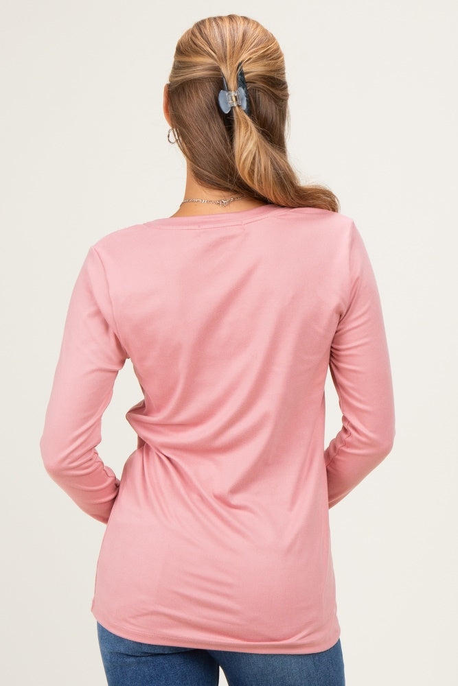 Mauve Long Sleeve Top
