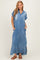 Light Denim Chambray Maxi Shirt Dress