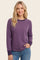 Plum Brushed Knit Long Sleeve Top