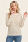 Ivory Mustard Basic Pinstripe Sweater