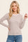 Ivory Copper Basic Pinstripe Sweater