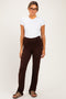 PinkBlush Brown Foldover Maternity Lounge Pants