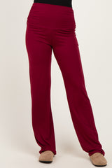 PinkBlush Burgundy Foldover Lounge Pants