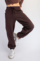 Espresso Terry Drawstring Joggers