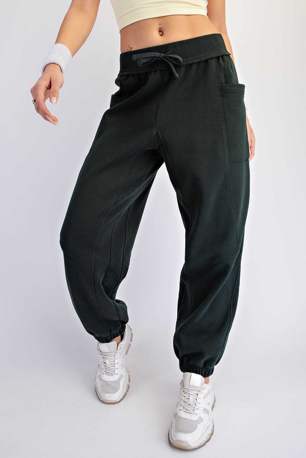Regency Green Terry Drawstring Joggers