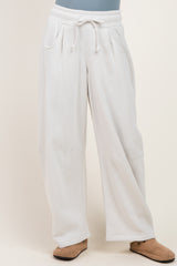 Bone Fleece Barrel Leg Sweatpants