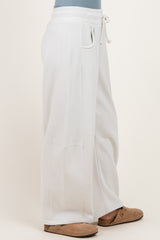 Bone Fleece Barrel Leg Sweatpants
