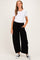 Black Fleece Barrel Leg Maternity Sweatpants