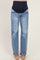 Light Blue Wash Wide Leg Maternity Jeans