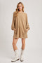 Latte Ultra Soft Sweatshirt Dress