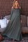 PinkBlush Petite Olive Solid Off Shoulder Maternity Maxi Dress