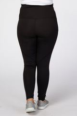 Black Maternity Plus Active Leggings