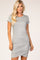 Heather Grey Wrap T-Shirt Dress