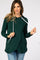 Forest Green Layered Front Maternity/Nursing Fleece Hoodie