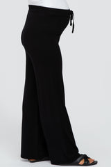 Black Sweater Knit Maternity Pants