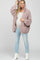 Mauve Cable Knit Hooded Maternity Cardigan