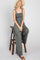 Olive Sleeveless Wide Leg Jumpsuit