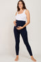 Navy Blue Basic Maternity Leggings