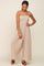 Taupe Sleeveless Cropped Jumpsuit