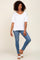 White Pocketed V-Neck Top