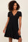 Black Pleated Nursing Dress