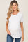 White Basic Maternity Tee