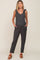 Charcoal Tie Strap Maternity Jumpsuit