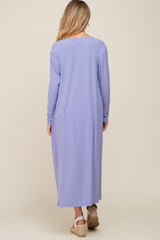 Lavender Ribbed Cardigan 2 Piece Maternity Set