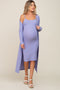 Lavender Ribbed Cardigan 2 Piece Maternity Set