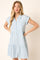 Denim Ruffle Tier Shirt Dress