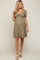 Olive Floral Sweetheart Maternity Dress