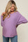 Lavender Knit Long Dolman Sleeve Maternity Top