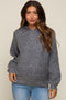 Grey Hooded Maternity Sweater