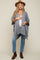 Heather Draped Cable Knit Dolman Sleeve Maternity Cardigan