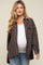 Mocha Plaid Maternity Flannel Top