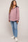 Mauve Soft Hooded Maternity Shacket