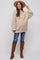 Beige Ribbed Maternity Sweater