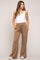 Brown Soft Wide Leg Side Slit Maternity Sweatpants
