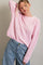 Light PinkCable Knit Sweater
