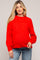 Red Bubble Sleeve Maternity Sweater
