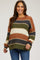 Multi-Color Striped Maternity Sweater