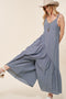 Denim Relaxed Wide-Leg Jumpsuit