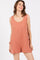 Peach Back Cutout Romper