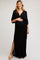 Black Lightweight Deep V-Neck Maternity Maxi Dress