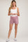 Mauve Smocked Maternity Lounge Shorts