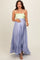 Lime Colorblock Sleeveless Satin Maternity Dress